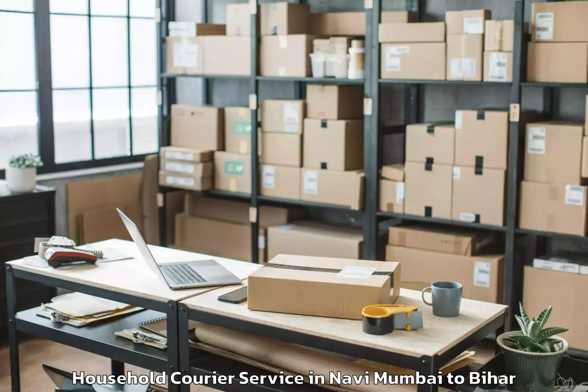 Trusted Navi Mumbai to Mahua Household Courier